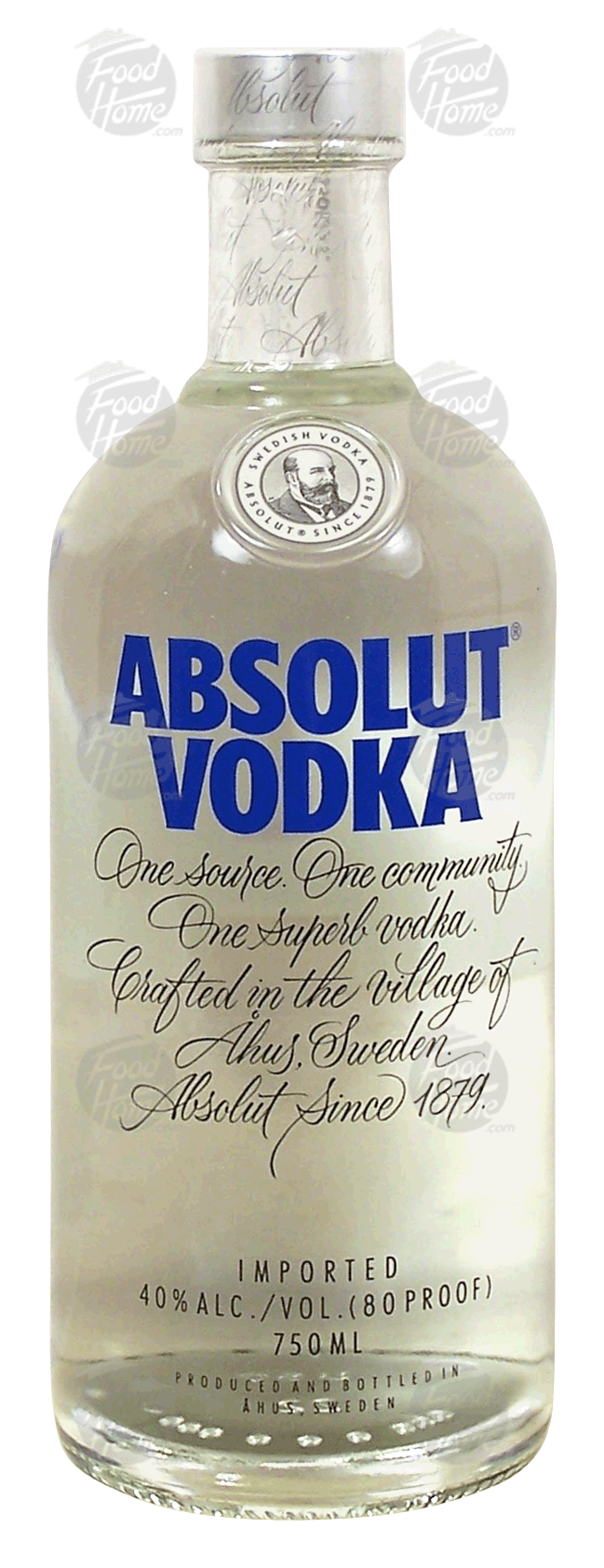 Absolut  vodka, imported, 40% alc. by vol. Full-Size Picture